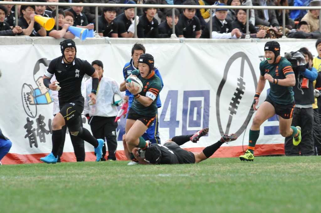 ラグビー大会決勝の写真