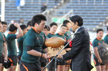 全国高校ラグビー大会閉会式の写真