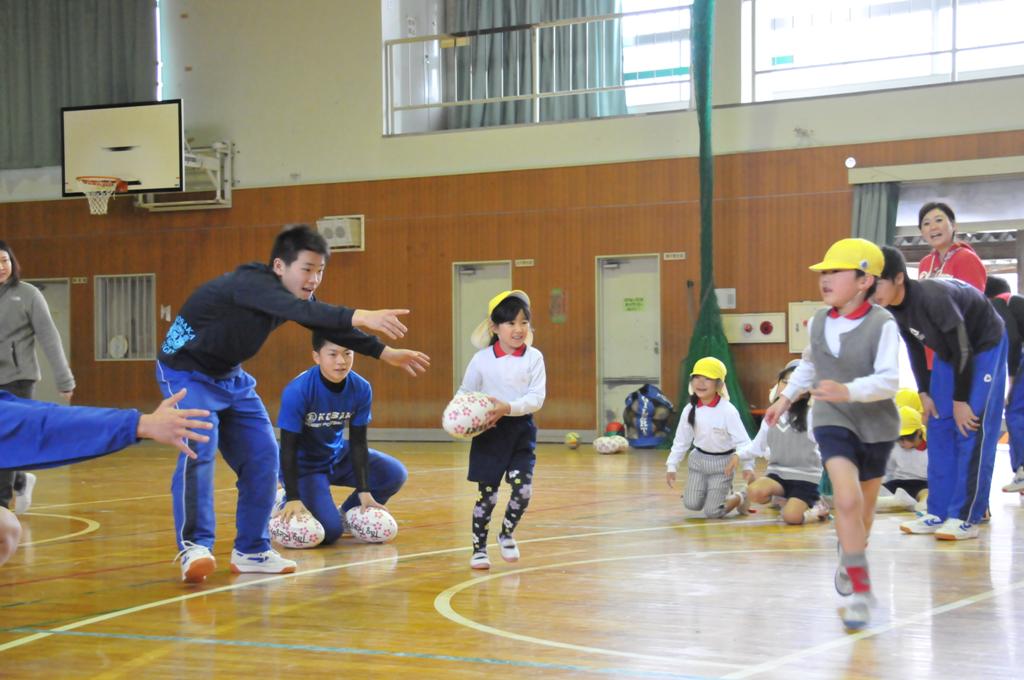 ラグビー交流の写真