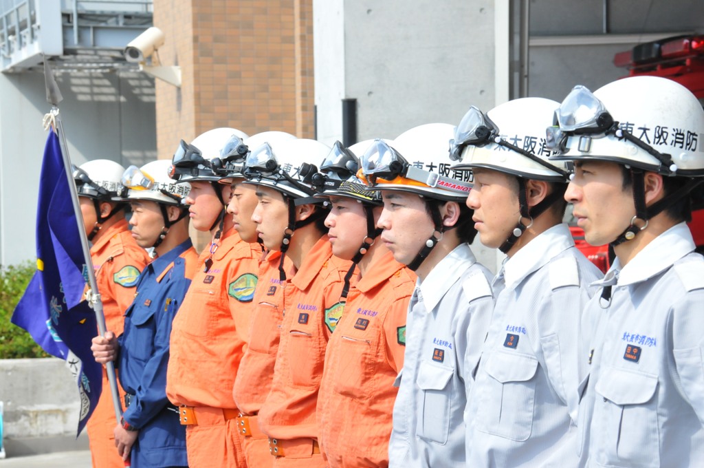 緊急消防援助隊(大阪府隊)救助隊・救急隊の第3次派遣隊　発隊式2