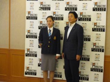 競泳リオパラリンピック日本代表一之瀬メイ選手表敬訪問の写真