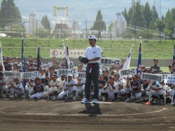 第24回日本少年野球東大阪市長旗争奪野球大会開会式の写真