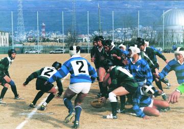 中学校ラグビー大会の写真