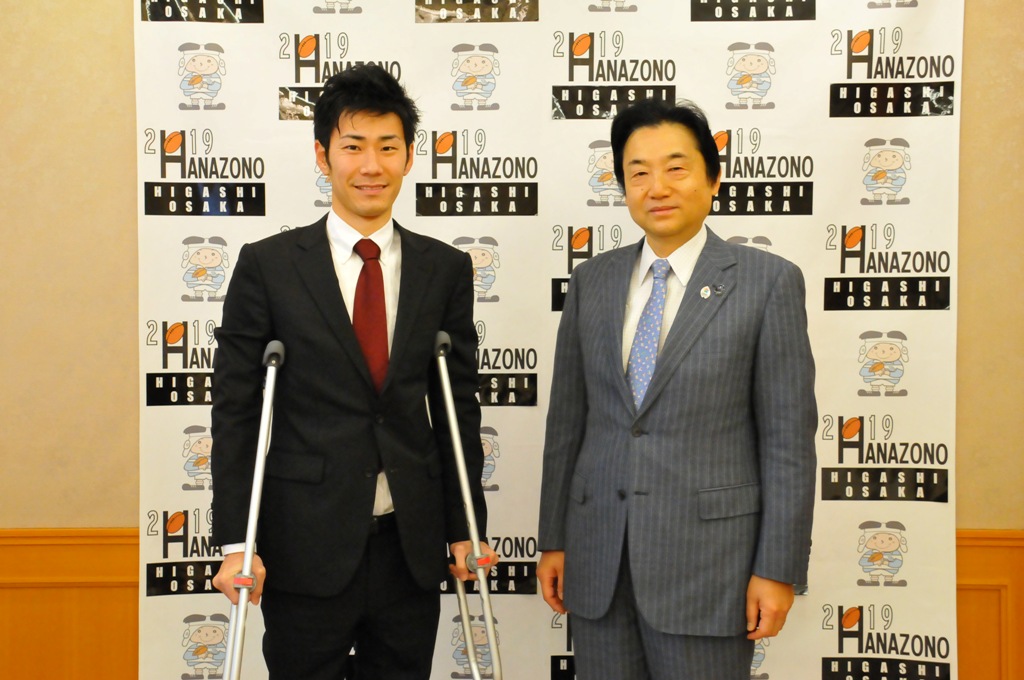 上山さんと野田市長の写真