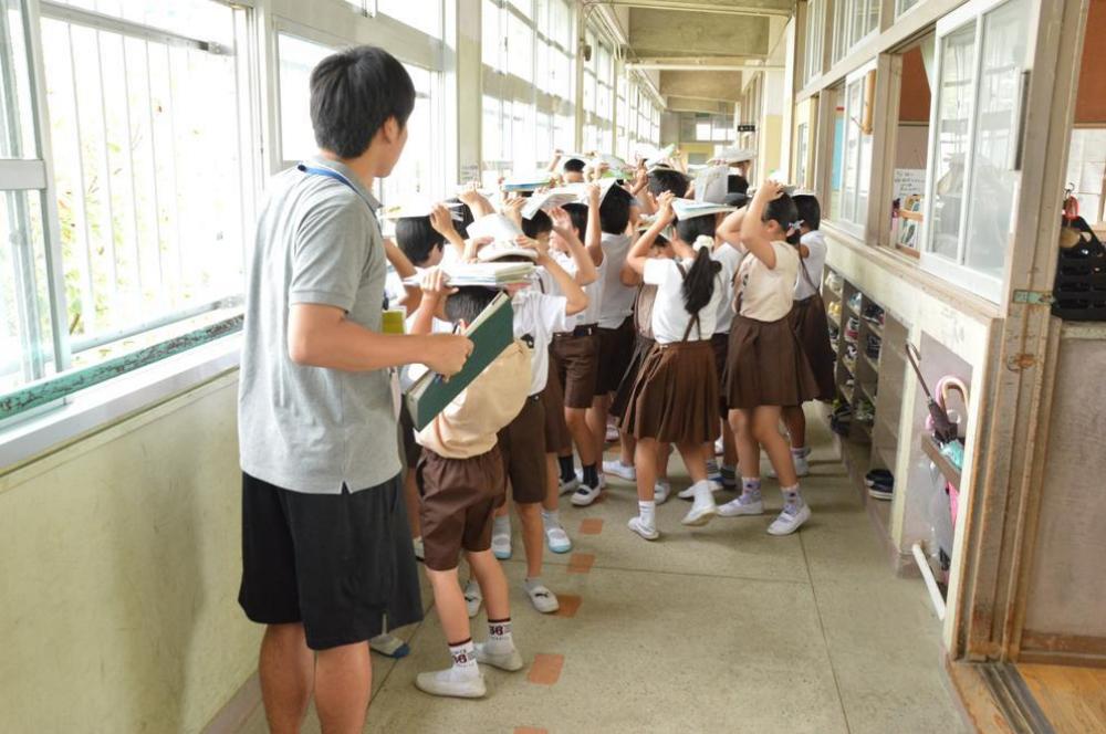 避難の様子