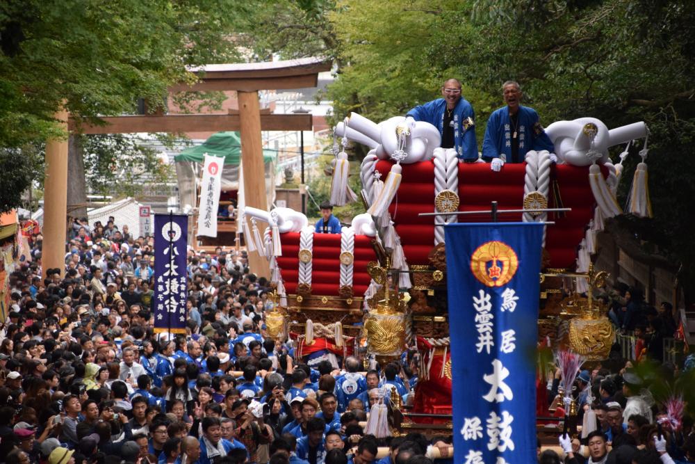 枚岡秋郷祭の様子1