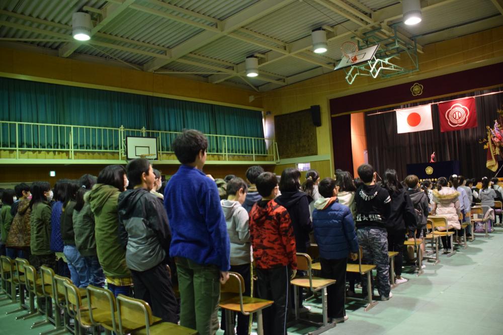 太平寺小学校の閉校式