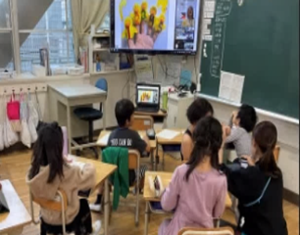 学校でOGMに参加する子どもたちの様子