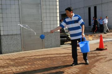 平成30年度打ち水活動の写真