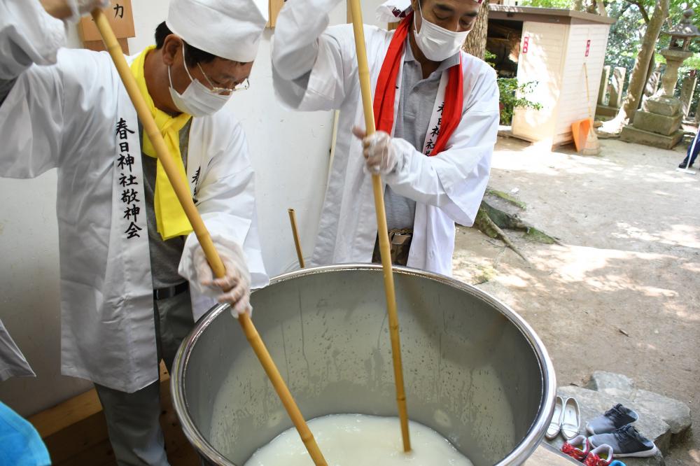 お神酒造りの様子