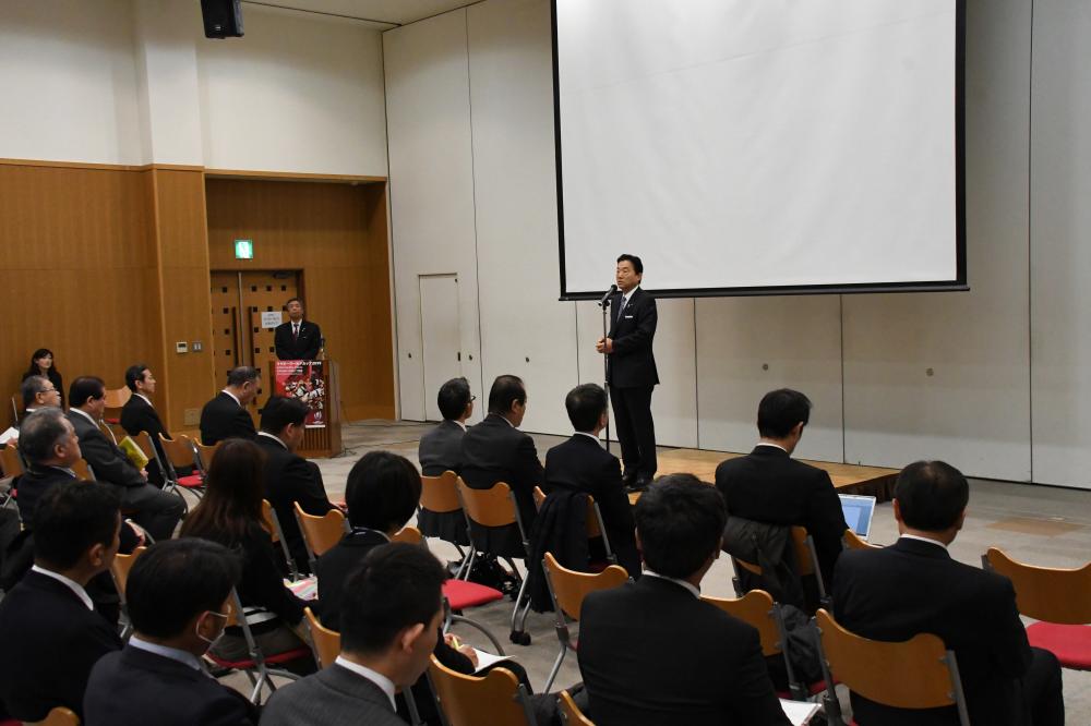 市長の挨拶の様子