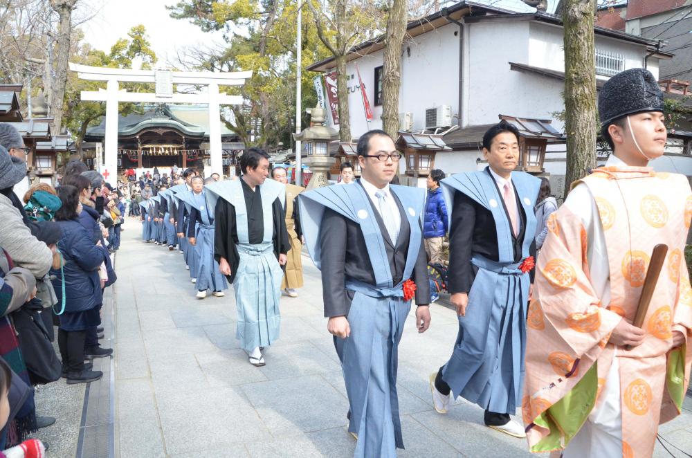 市長らの様子