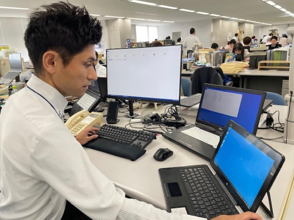 仕事の様子