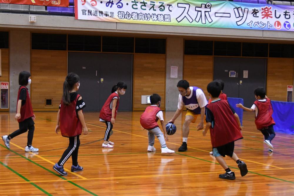 バスケットボール教室の様子