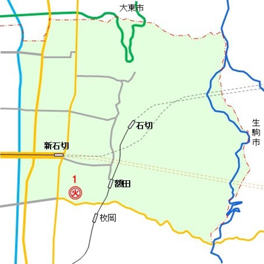 A地域の地図