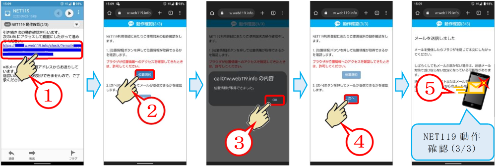 位置情報テスト2の説明図