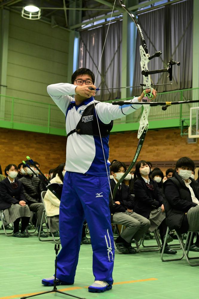 アーチェリーの様子