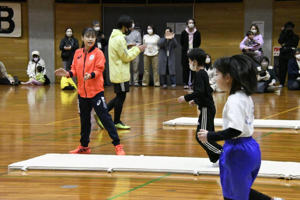 イベントの様子(マット運動)