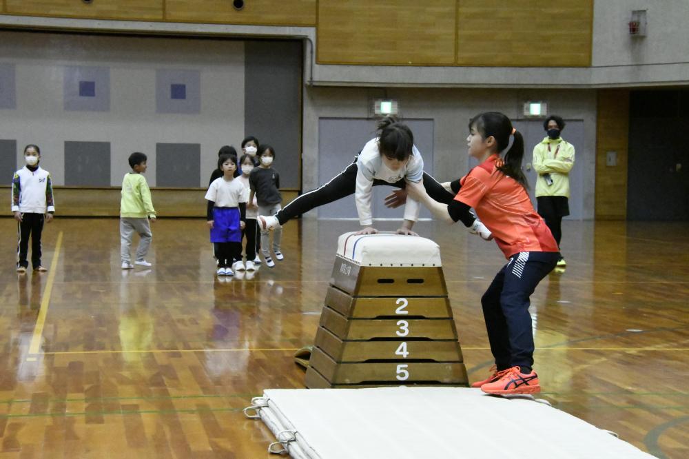 イベントの様子(跳び箱)