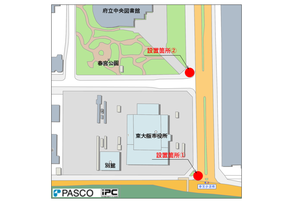 荒本北1丁目付近地図