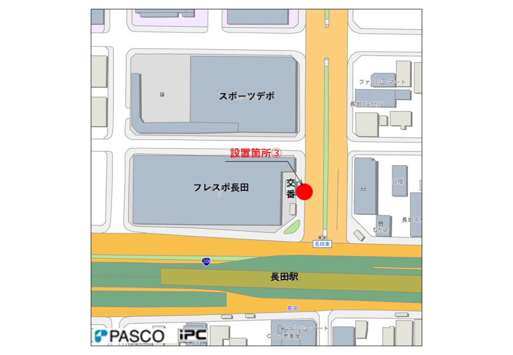 長田駅周辺地図