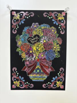 スクラッチアートの写真