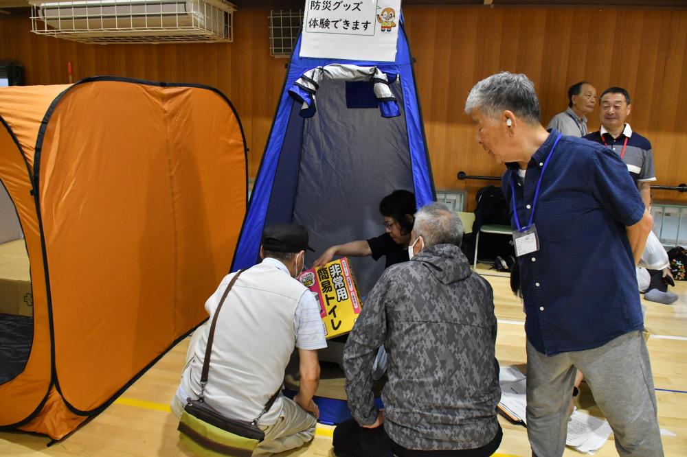防災グッズ体験