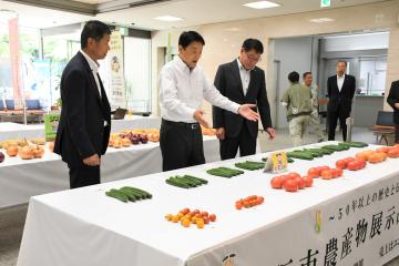 農産物品評会の写真