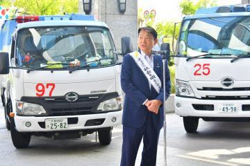 第75回社会を明るくする運動パッカー車出発式の写真