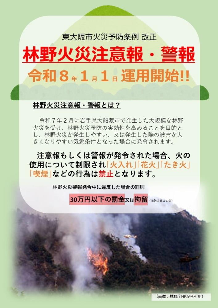 火災予防条例の改正内容