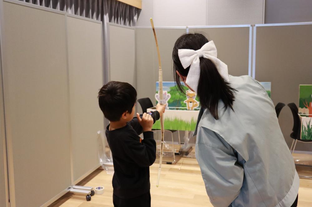 弥生弓矢の的当て