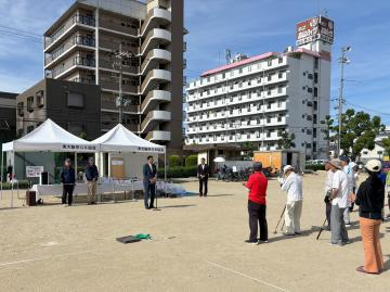 東大阪市民コミュニティゲートボール大会の写真